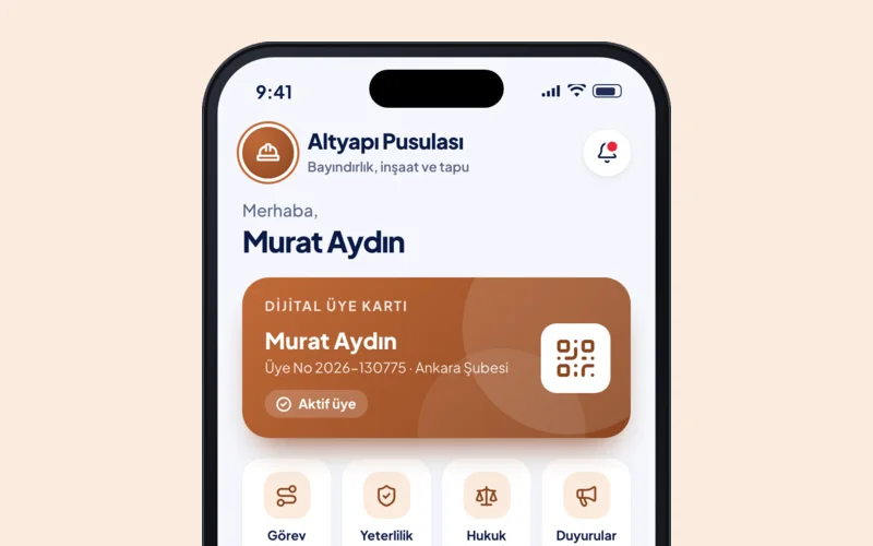 Altyapı Pusulası uygulamasının ana ekranı
